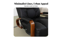 Foldable Design Swivel Recliner Floor Chair with Armrests Japanese Design Adjustable Swivel Armchair Padded Cushion Lounge Seat Thick Padding for Students, Readers, Tatami Room, Bedroom, Home Office, Reading Nook