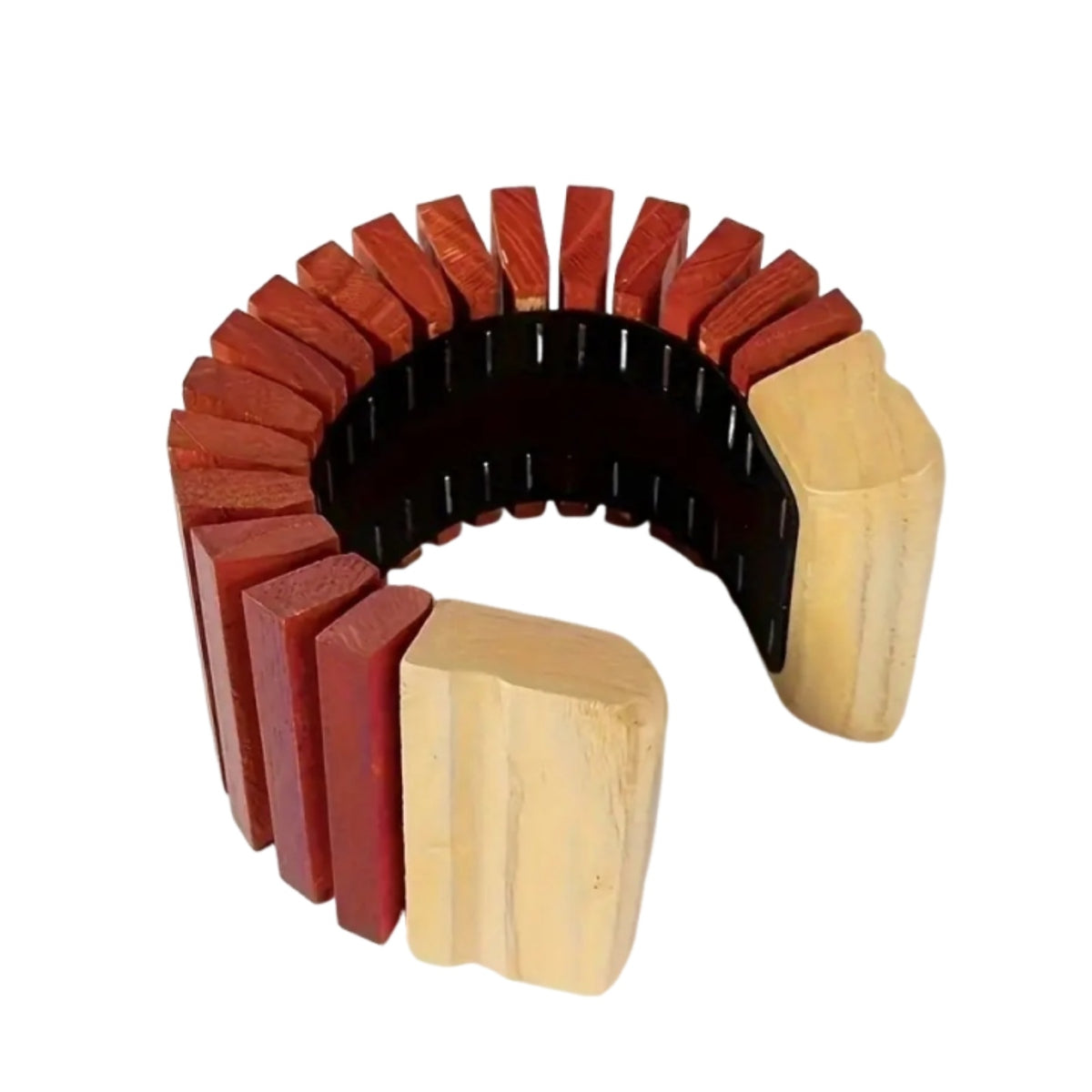 Wooden Snake Drum Children's Bendable Wooden Instrument Early Learning Curved Music Toy for Time