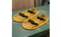 Perforated Concrete Polishing Shoes Adjustable Straps Floor Finishing Shoes Flat Sole Floor Polishing Shoe Wear-Resistant