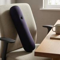 Flocked Inflatable Pillow Valve Inflatable Back Support Pillow Portable Travel Back Cushion Ergonomic Shape