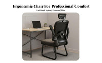 Ergonomic Mesh Chair effortless Rolling Casters Office Furniture Adjustable Headrest Flip-up Armrests for game players