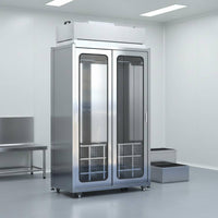 FFU Garment Storage Locker Heavy Duty Stainless Steel Cleanroom Cabinet HEPA Filtration Anti Dust Removal Wardrobe for Cleanrooms, Laboratories