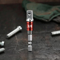 Adjustable Socket Adapter Knurled Socket Adapter with Hex Shank Versatile Tool for Hobbyists, Home Maintenance