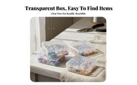 Transparent Lid Multicompartment Component Box High visibility Parts Case Adjustable Dividers Storage Container space-saving Design for DIY hobbyists, Technicians, Workshop, Home Organization, Craft Room, work location