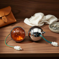 Turn Blinker 12V Motorcycle Turn Blinker Waterproof Motorcycle Lamp with Wiring for Replacement Repair, Night Riding