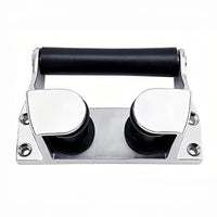 316 Stainless Steel Rope Guide Roller Bracket Marine Grade Boat Fairlead Roller Mirror Polished Boat Bow Fairlead Rustproof for Yachts