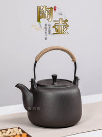大容量带内虑陶壶户外围炉煮茶家用可明火烧水壶耐高温煮水壶茶具
