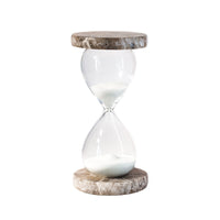 Creative Hourglass Ornament with Natural Ore Sand for Modern Desk & Office Decor