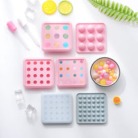 Mini Silicone Ice Ball Mold with Lid for Whiskey, Bubble Tea, and Mooncake Fillings