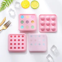 Mini Silicone Ice Ball Mold with Lid for Whiskey, Bubble Tea, and Mooncake Fillings