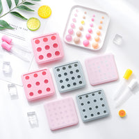 Mini Silicone Ice Ball Mold with Lid for Whiskey, Bubble Tea, and Mooncake Fillings