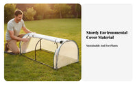 Mini Greenhouse Cold Protection Portable Greenhouse Small Plant Tent Waterproof Garden Hoop House for Hobbyists
