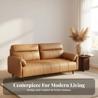 Three-Seater Keyboard Key Settee Modern Minimalist and design Sofa upright Tufted Backrest Couch for Apartment Dwellers, Families, Small rooms, Lounge Area