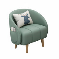 Minimalist Design Upholstered Tub Armchair Ergonomic Backrest Lounge Chair High-Density Cushion Loveseat Easy to Clean for Business Owners, Interior Designers, Reception Area, Balcony, Home Office, Living Room