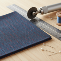 A003 Cotton Yarn-Dyed Star Jacquard Fabric for DIY Crafting