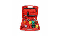 34 Pieces Multiple Adapters Cooling System Pressure Test Kit Wide Compatibility Cooling System Pressure Tester Portable Case Car Cooling Unit Leak Tester for Mechanics, Garage