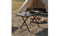 Folding Camping Table Foldable Steel Camping Table Easy to Clean for Barbecue