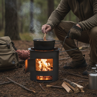 Portable Wood Burning Stove for Outdoor Camping and Home Use