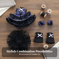 OB11 Doll Outfit Collectible OB11 Doll Clothes Detailed Design 1/12 Scale BJD Dress Set for Collection Display