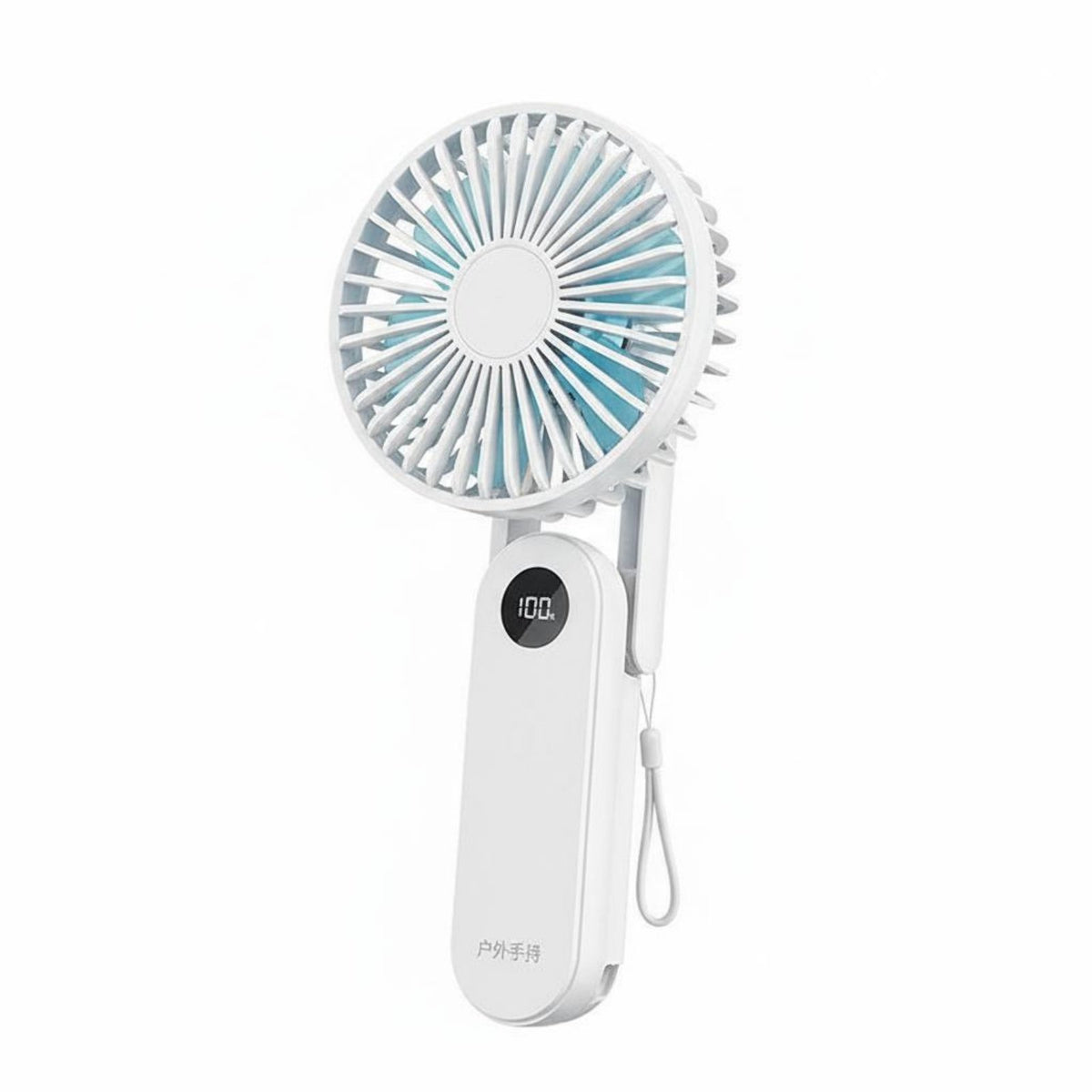 Quiet Operation Handheld Fan Lightweight Portable Folding Fan Adjustable Speeds 5 Speed Settings for Office Workers, Commuters, Travelers, Travel, Outdoor