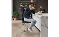 Round Padded Stool Top Wear-Resistant Round Bar Stool Seat Padded Chair Seat Replacement Easy Installation Furniture Part