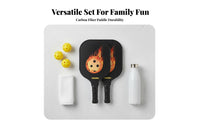 Carbon Fiber Pickleball Paddle Anti-Slip Grip Hexagonal Interior Pickleball Racket Shock Absorbing Handle Large Sweet Area