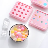 Mini Silicone Ice Ball Mold with Lid for Whiskey, Bubble Tea, and Mooncake Fillings