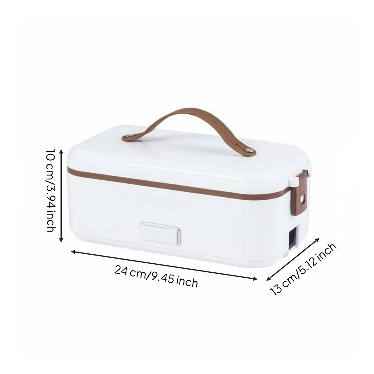 Insulated Electric Lunch Box Easy to Clean Portable Electric Lunch Box Leakproof for Office Workers, Students, School, Travel, Car