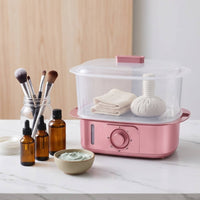 Towel Steamer Countertop Towel Warmer with Transparent Chamber Steam Sterilizer Compact Appliance Rapid Heating for Estheticians