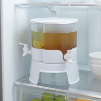 3 grid Refrigerator Drink Dispenser 360° Rotation Rotating Beverage Dispenser Temperature Resistant for Kitchen, Party