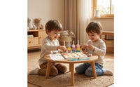 Geometric Stack and Sort Board Fine Motor Shape Matching Board Educational Shape Sorter Color Sorting for Children