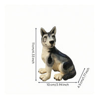 Realistic Hand-Painted Resin Figurine Detailed Molded Animal Sculpture Figurine Freestanding Decorative Animal Ornament Solid Base for Shelf