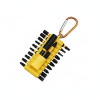 22 Pieces High Hardness S2 Alloy Shock-Resistant Bit Set Break Resistant Portable Electric Drill Bit Set Non-Slip Power Tool Accessory for Technicians, Mechanics, DIY Enthusiasts, Machinery Maintenance, Appliance Installation, Car Repair