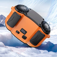 USB Rechargeable Waist Clip Fan Long Battery Life Personal Belt Fan Strong Breeze 5 Speed Settings for Construction Workers, Campers, Hikers, Outdoor, Job Sites, Camping, Travel