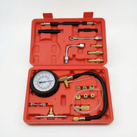 Portable Fuel Pressure Tester Gauge Kit Accurate Fuel Fuel System Pressure Tester Gauge Kit Long-Lasting Tool Heavy Duty for Garage