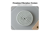 Flexible and Conformable Fiberglass Sealing Rope Long-Lasting Heater Door Seal Rope Abrasion Resistant Braided Fiberglass Gasket for DIY Enthusiasts, Maintenance Professionals, Repair Technicians, Pellet Stoves, Boilers, Ovens, Industrial Equipment