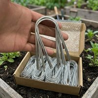 Artificial Grass and Garden Netting Fasteners for DIY Gardening, Metal Garden Stakes for Plant Support, 2.2mm Membrane Pegs, Climbing Plants