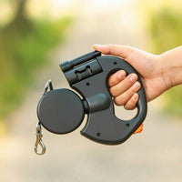 Retractable Dog Leash with Dual Heads Comfortable Retractable Dog Leash Lightweight Compact for Daily Walks, Outdoor Training
