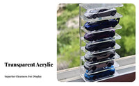 1:64 Scale Car Display Case Space Saving Acrylic Toy Car Rack Clear Multi-Tier Model Holder Transparent Design for Children