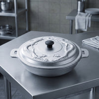 Aluminum Pan with Lid Versatile Flat Bottom Pan Flat-Bottom Griddle for Confectioners, Kitchen