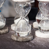 Creative Hourglass Ornament with Natural Ore Sand for Modern Desk & Office Decor