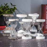 Creative Hourglass Ornament with Natural Ore Sand for Modern Desk & Office Decor