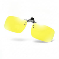Lightweight Flip up Snap-on Sunglasses Rectangular Eyewear Accessory