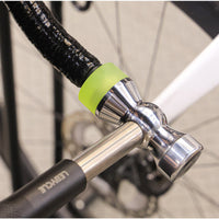 Stainless Steel Cycle Repair Hammer Titanium Alloy Double-Head Hammer Urethane Tips Impact Tool Knurled Grip