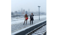 Winter Attire Miniature Figures Miniature Scene Ready 1:64 Scale Figure