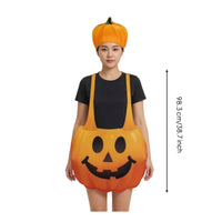 Jack-O'-Lantern Costume Wearable Garment Soft Festive Fancy Dress for Children Adults