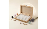 Clasp Closure Wooden Nail Storage Box Rectangular Hinged Nail Box High Capacity Manicure Case Lightweight