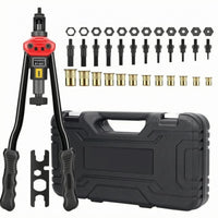 Hard Carrying Case Manual Rivet Nut Kit Interchangeable Mandrels Rivet Nut Tool Kit Multi Size Wrench Plate