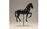 Horse Sculpture Freestanding Horse Statue Decorative Sculpture with Base for Office