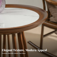 Round Pedestal Table Movable Home Furnishing Luxurious Design adaptable Use for Homeowners, Living Room, Next to Sofa, Entryway